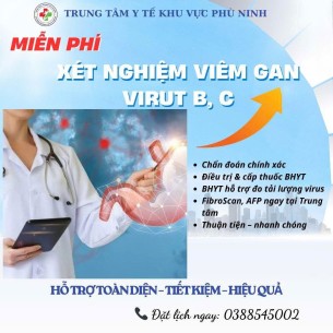 Sàn lọc miễn phí viêm gan virus B, C